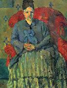 Paul Cezanne Madame Cezanne dans un fauteuil rouge USA oil painting artist